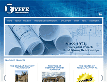 Tablet Screenshot of fyffeconstruction.com